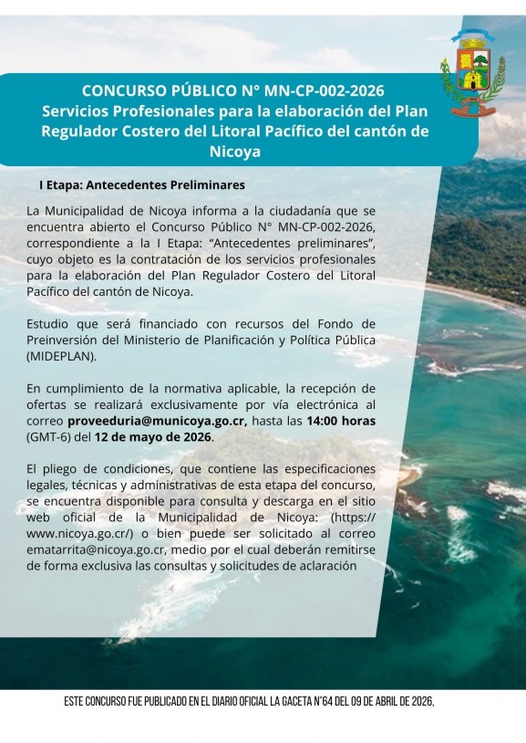 Concurso público MN-CP-002-2026