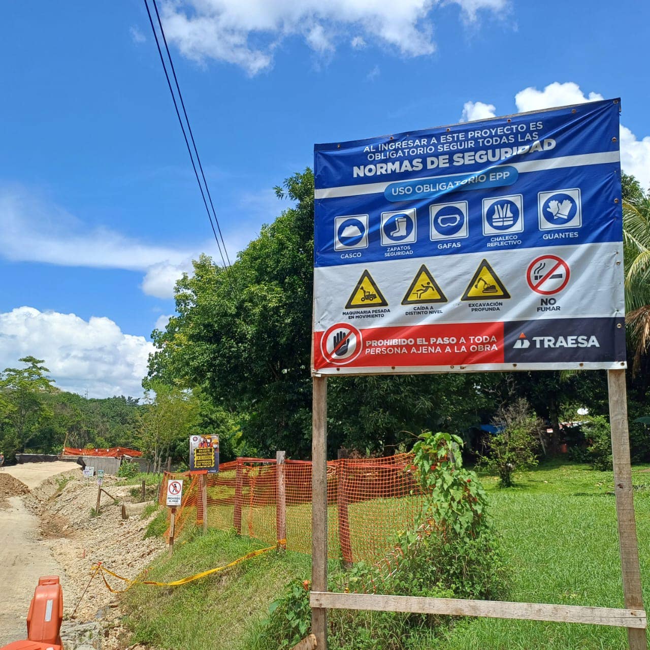 Municipalidad advierte que cruzar el Río Grande en las inmediaciones de la construcción del nuevo puente es muy peligroso